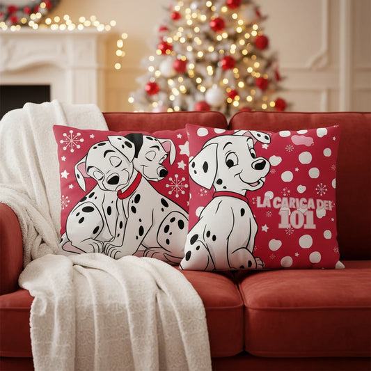 (Précommande) Coussin décoratif 101 Dalmatiens  38x38 cm en velours