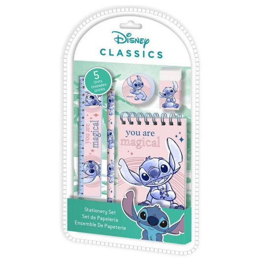 (Précommande) Ensemble de papeterie magique Stitch 5 pièces