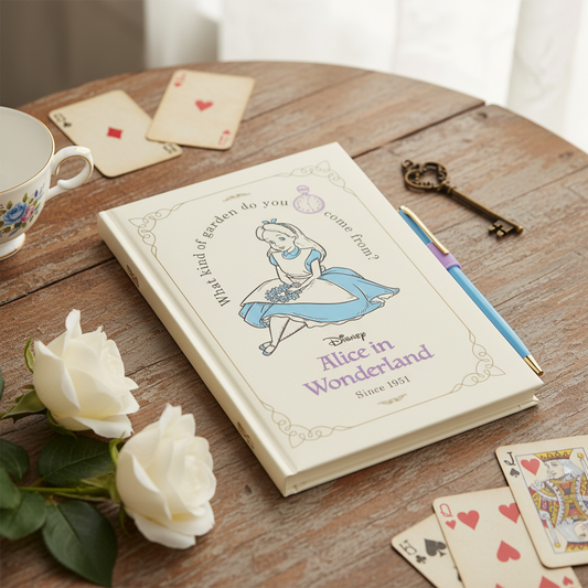 (Précommande) Carnet A5 Premium + stylo Alice au pays des merveilles Disney
