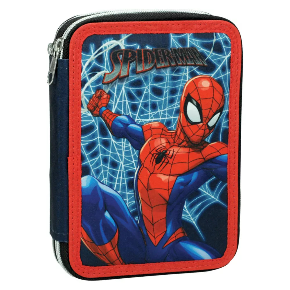 Trousse à crayons remplie Spiderman à 2 étages