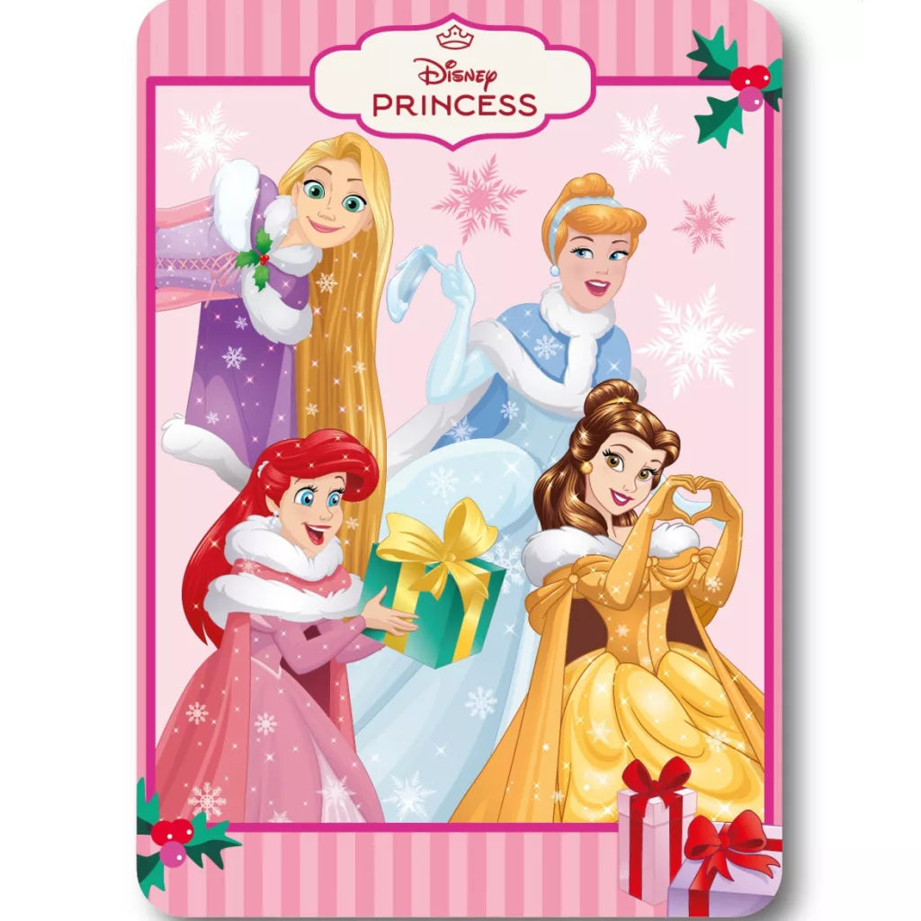 (Précommande) Couverture polaire de Noël Disney Princesses 100x140cm