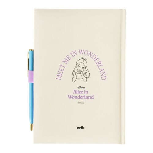 (Précommande) Carnet A5 Premium + stylo Alice au pays des merveilles Disney