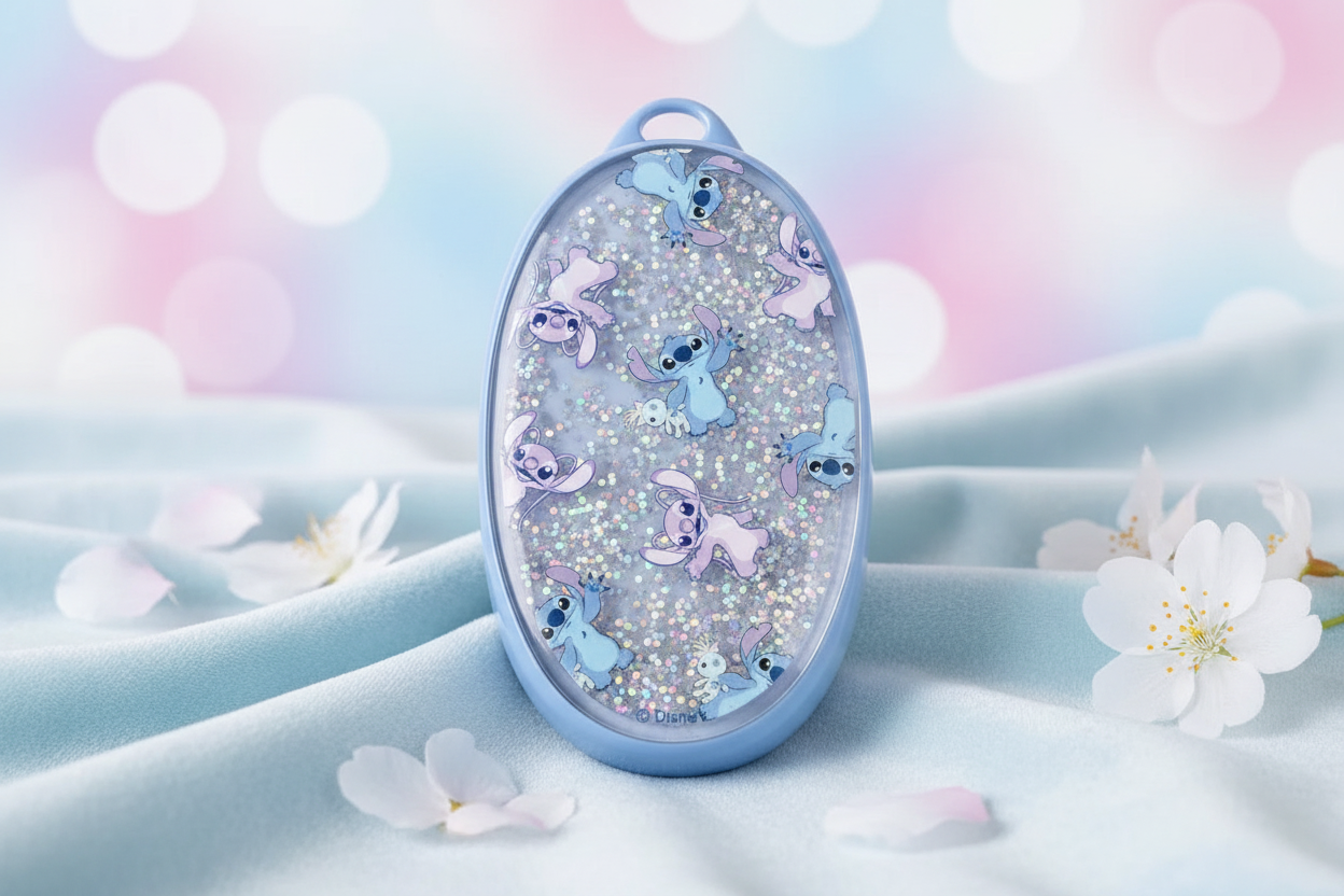 (Précommande) Brosse à cheveux pailletée - Stitch 13 cm