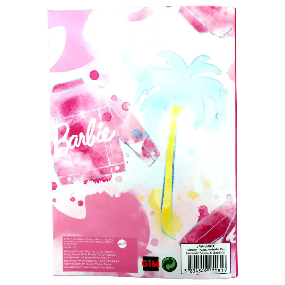 (Précommande) Carnet de notes ligné Barbie
