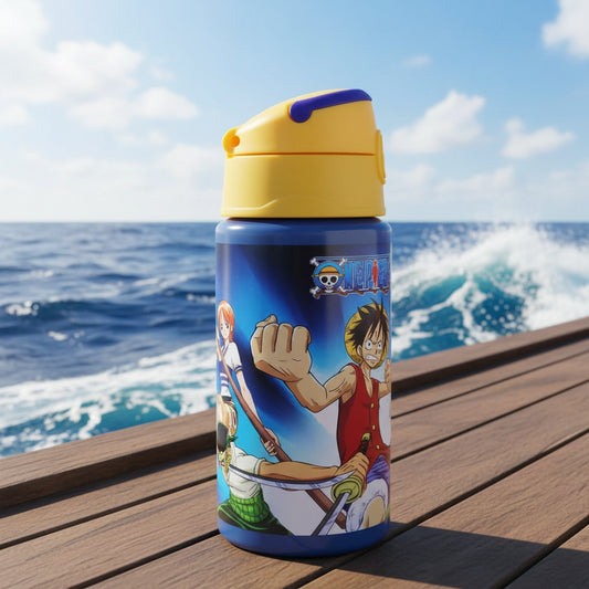(Précommande) Bouteille en aluminium One Piece avec paille 500 ml