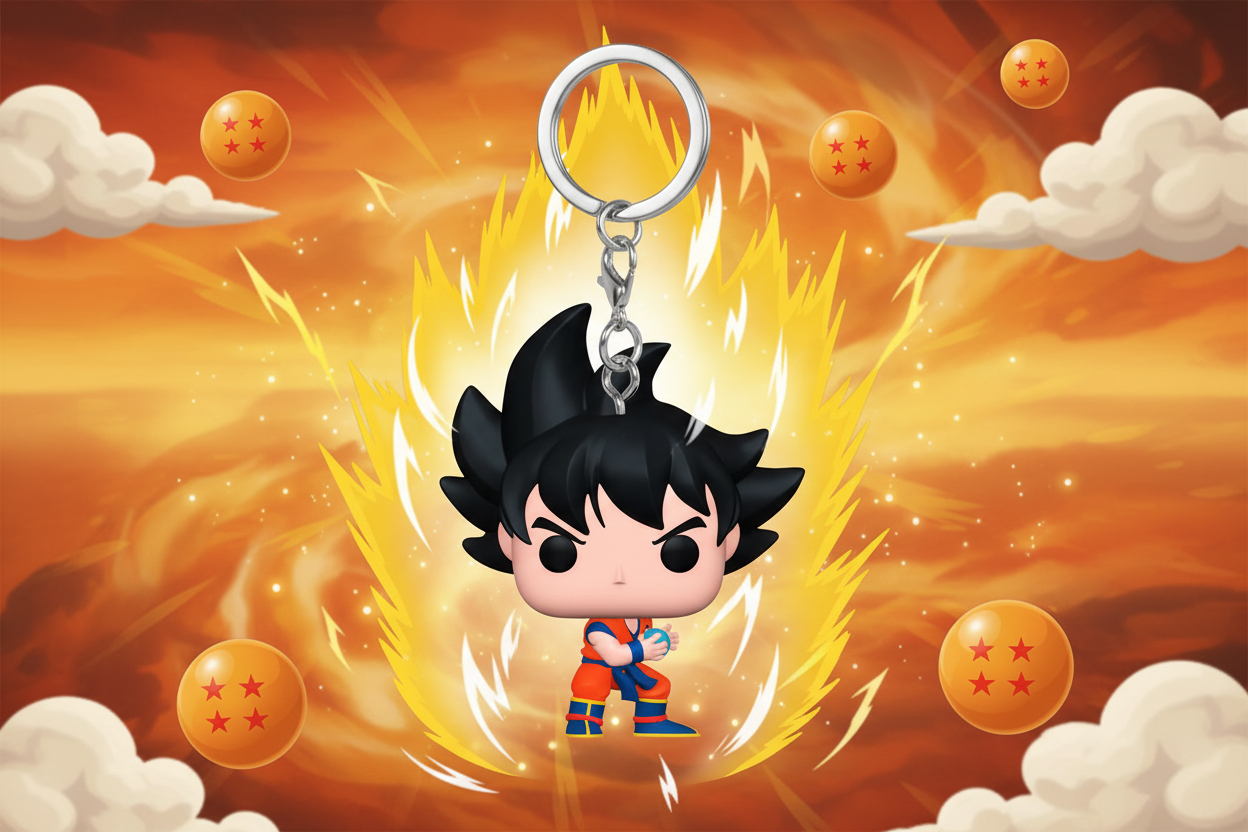 (Précommande) Porte-clés Pocket POP Dragon Ball Z Goku avec Kamehameha