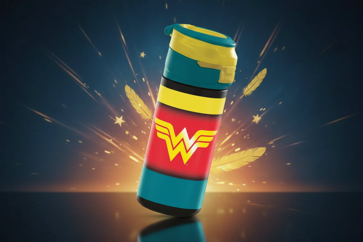 (Précommande) Gourde en plastique avec paille Wonder Woman 532 ml