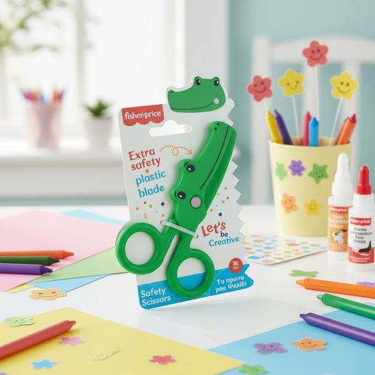 (Précommande) Ciseaux de sécurité crocodile Fisher-Price 13 cm