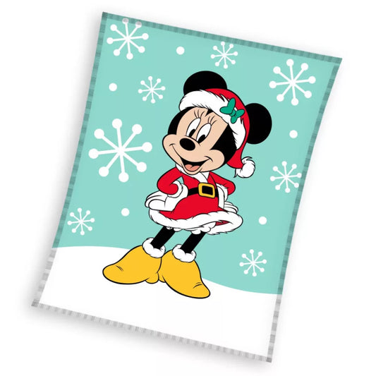 (Précommande) Couverture polaire Minnie Édition Noël 130x160cm