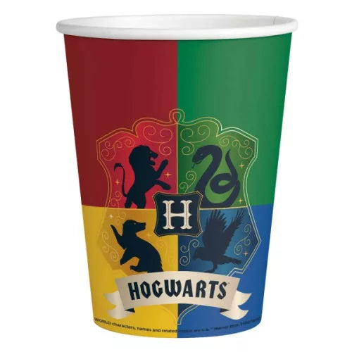 Lot de 8 gobelets en carton Harry Potter de 250ml