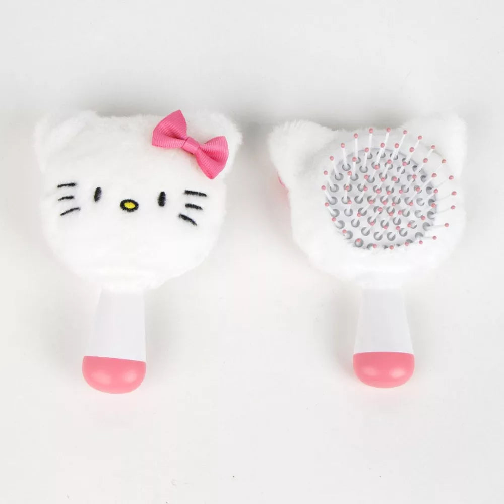 (Précommande) Mini brosse à cheveux en peluche Hello Kitty 13 cm