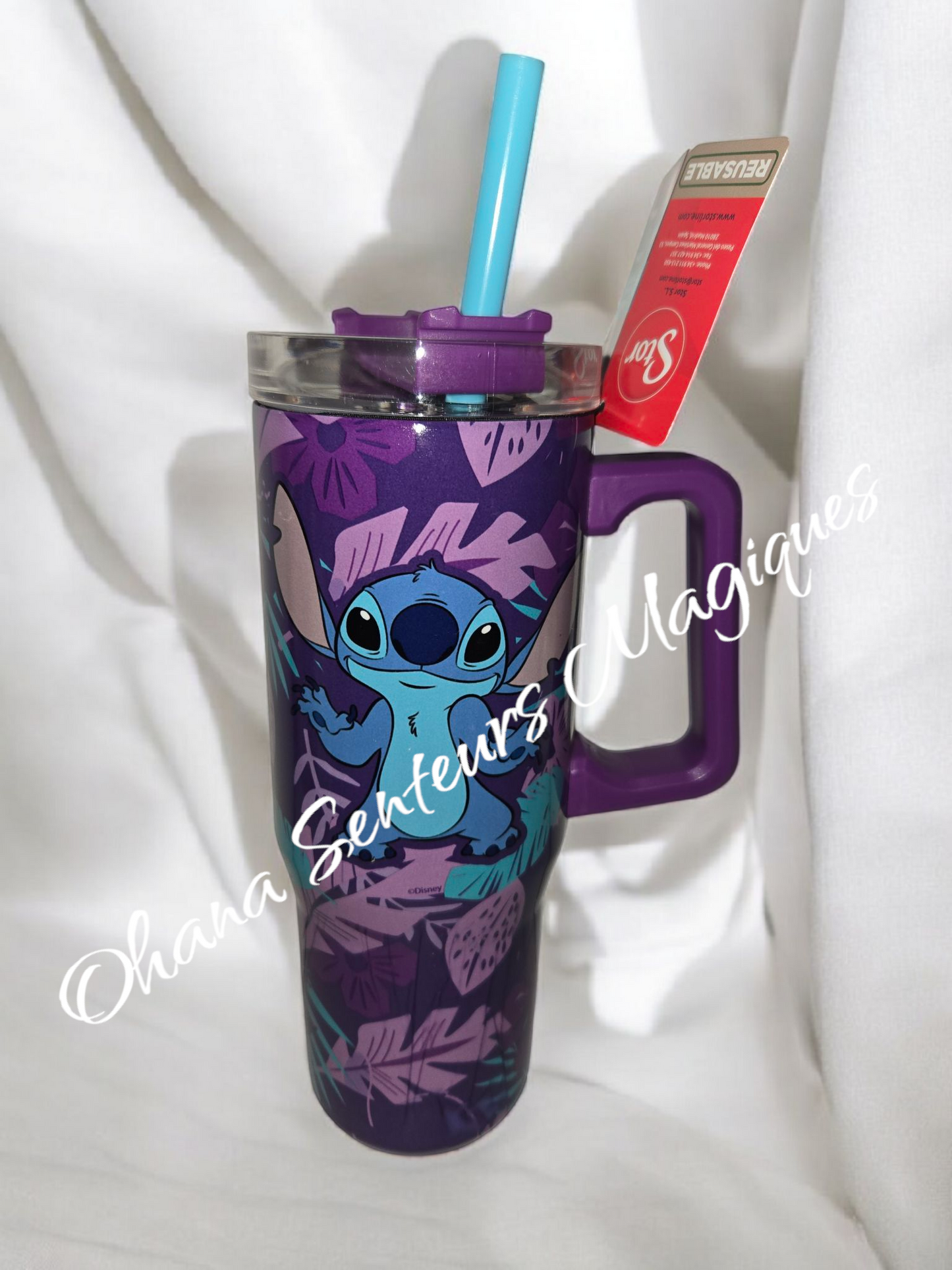 Mug de voyage isotherme XL en acier inoxydable 940 ml Stitch