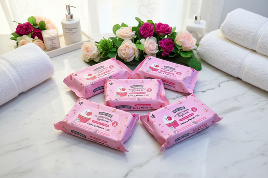 Lingettes parfumées - Fraise/crème