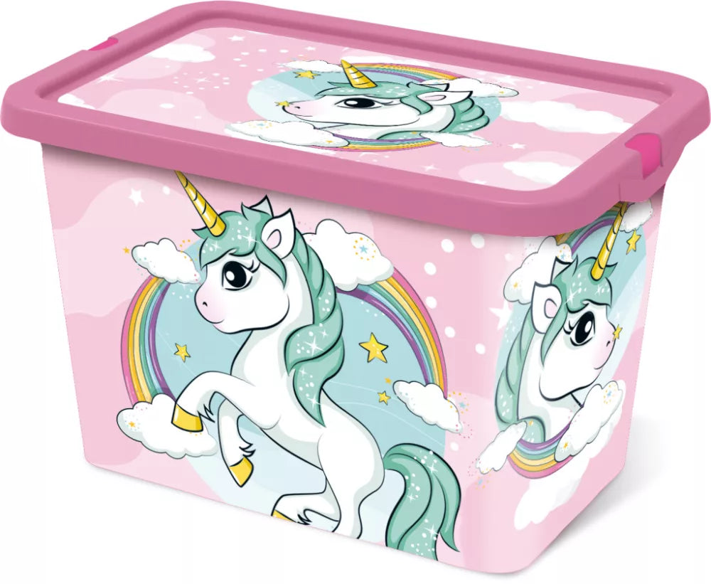 (Précommande) Coffre de rangement en plastique Licorne 7L
