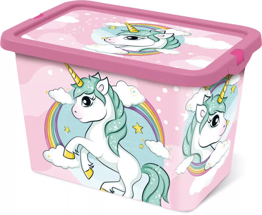 (Précommande) Coffre de rangement en plastique Licorne 7L