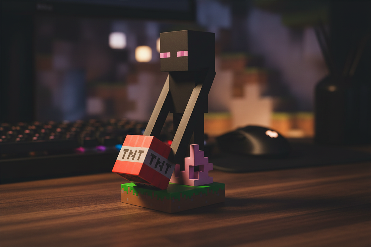(Précommande) Pince de support Cable Guy Enderman Minecraft 20 cm