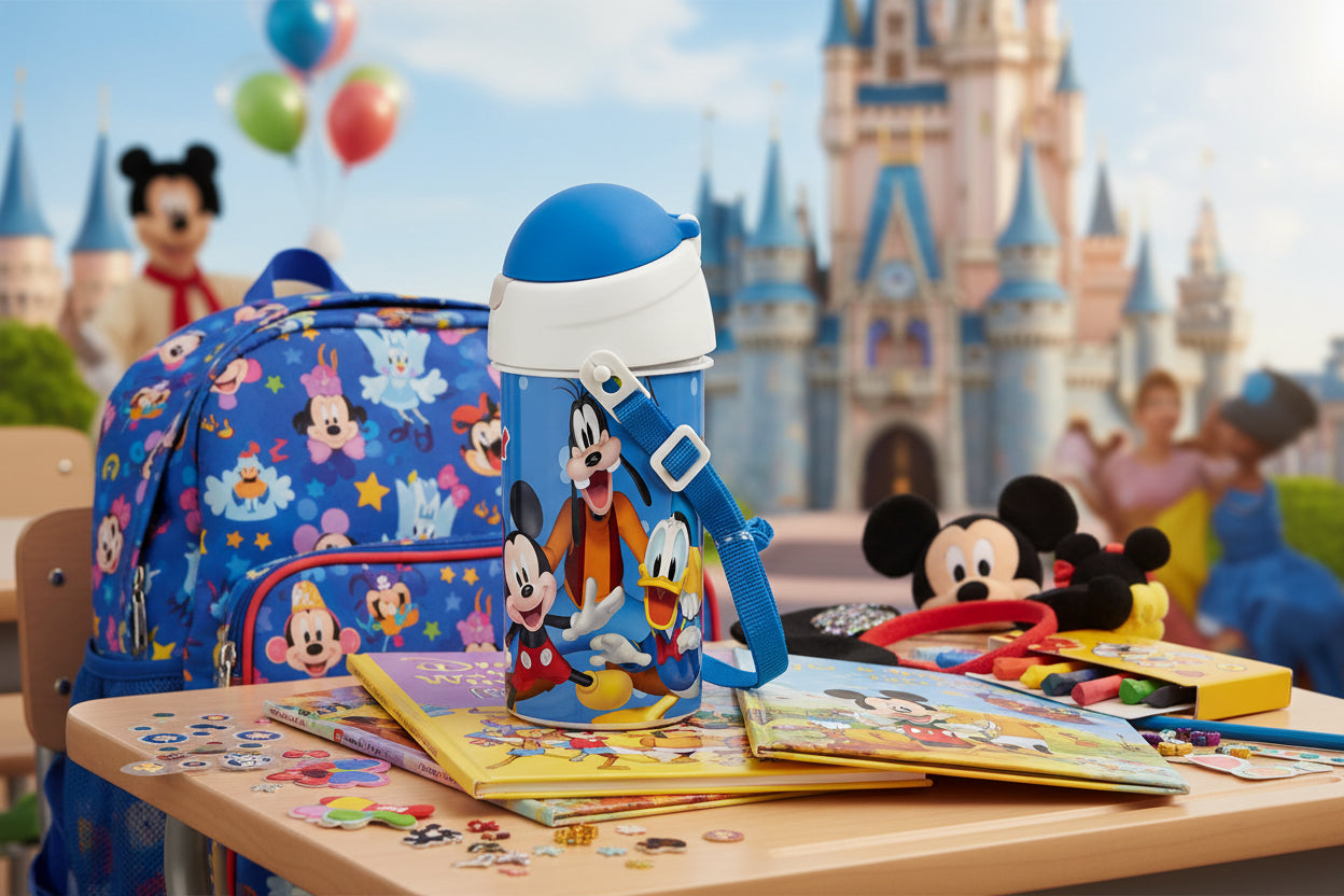 (Précommande) Gourde en plastique avec paille Mickey 500ml