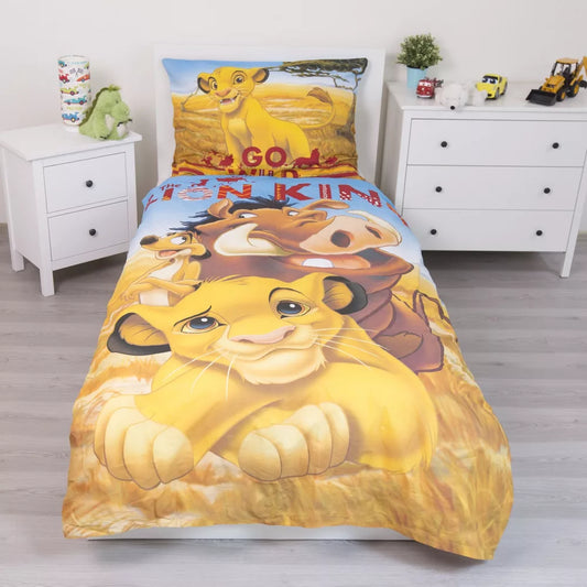 Parure de lit 1 personne Roi lion