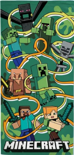 Serviette de bain Minecraft