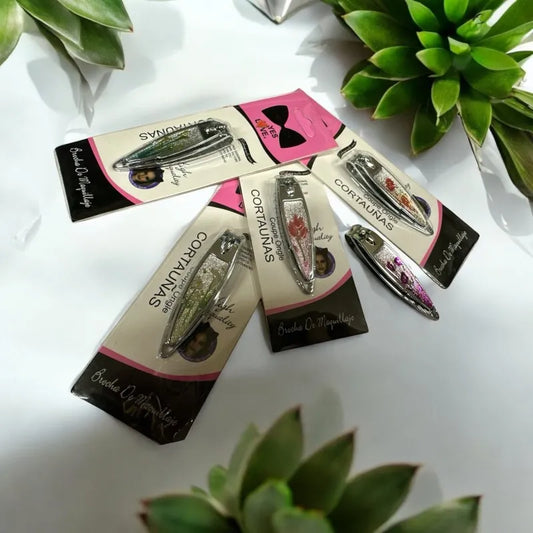 Coupe ongles en acier inoxydable floral