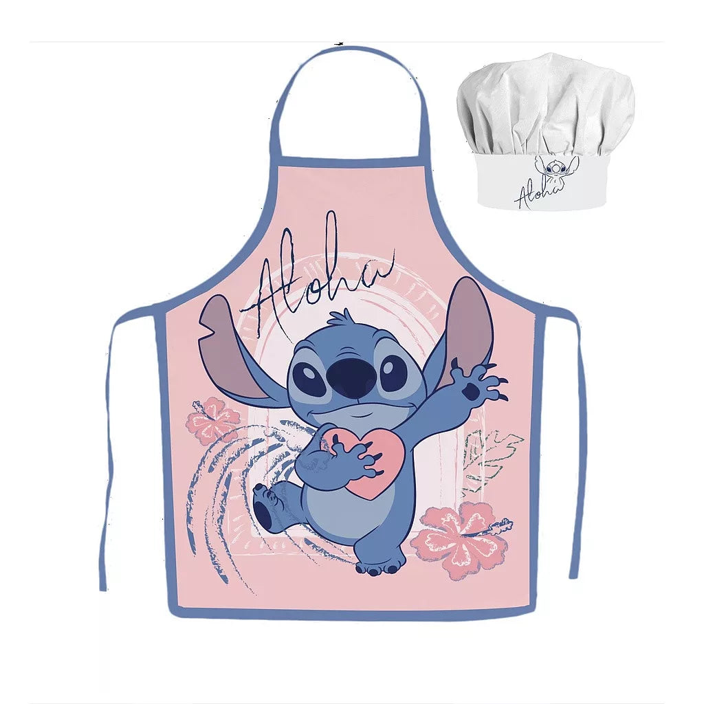 (Précommande)Tablier pour enfant avec toque Stitch