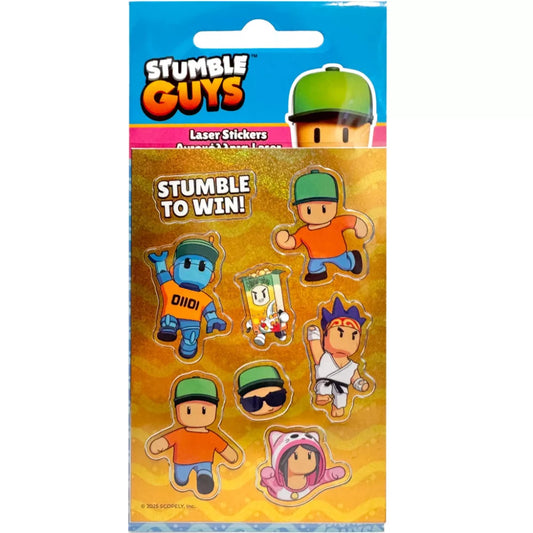 Ensemble d'autocollants hologrammes  Stumble Guys