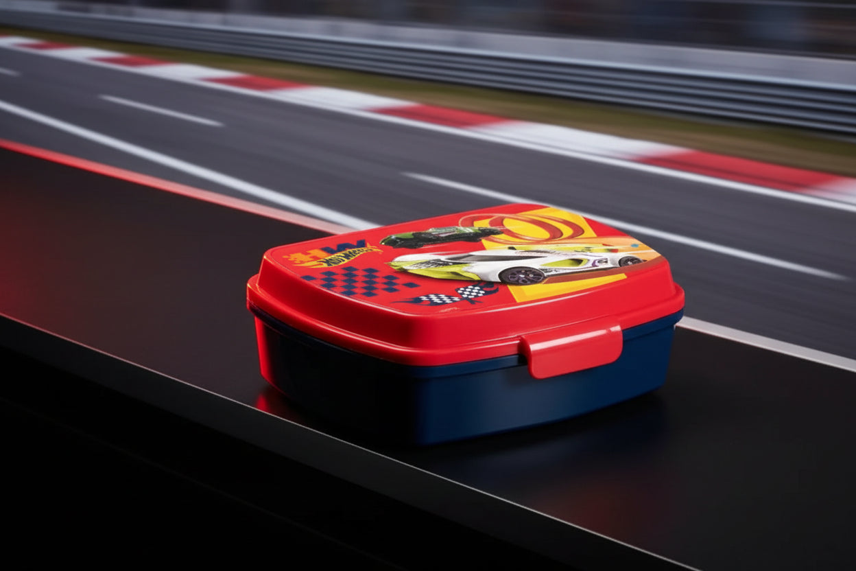 (Précommande) Boîte à sandwich en plastique amusante Hot Wheels