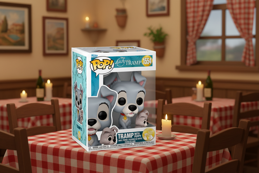 (Précommande) Figurine POP Disney La Belle et le Clochard Clochard avec chiot