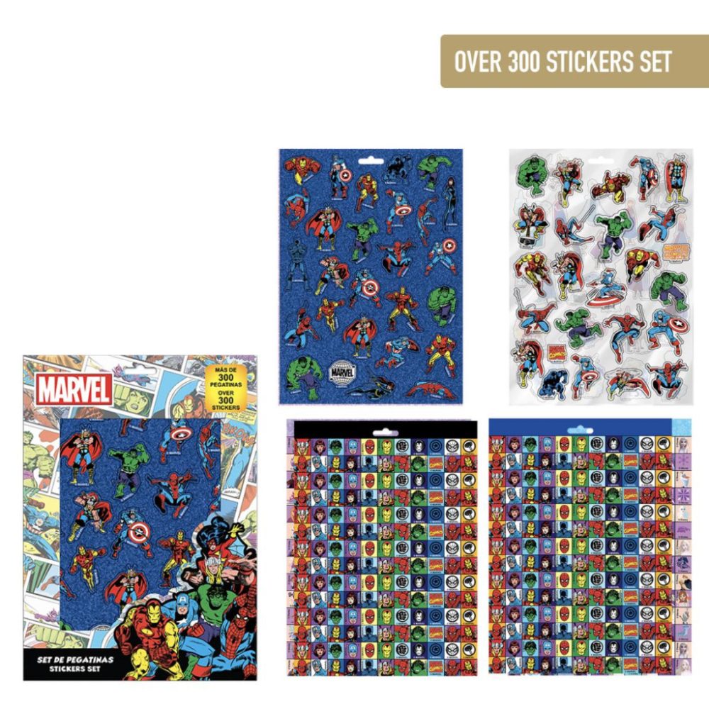 Lot de 300 autocollants Avengers