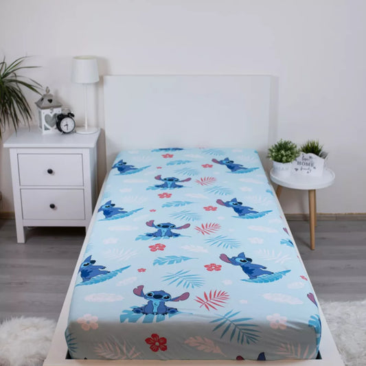 Drap housse 1 personne Stitch