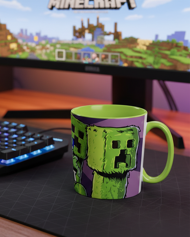 (Précommande) Petite tasse en plastique Minecraft 390ml