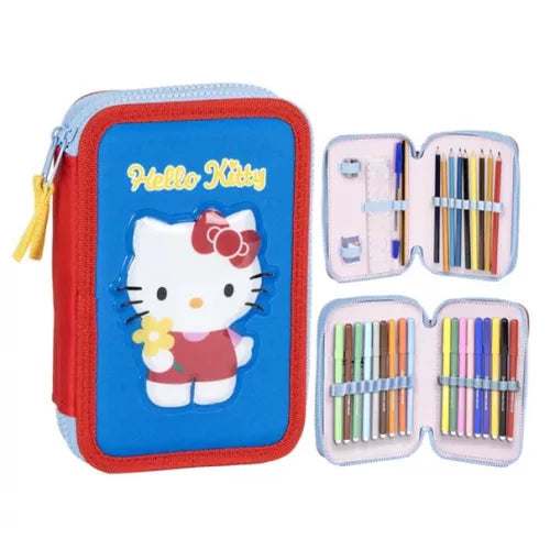 Trousse à crayons Hello Kitty 2 étages