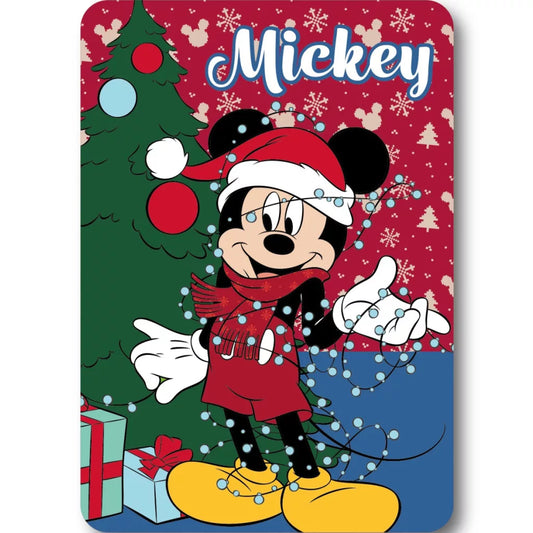 (Précommande) Couverture polaire de Noël Mickey 100 x 140 cm
