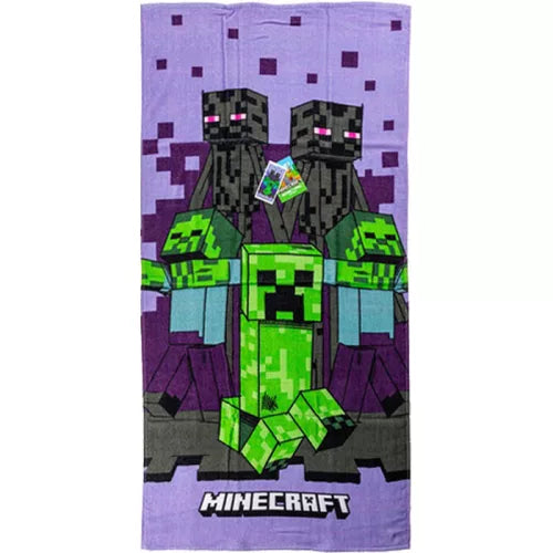 Serviette de plage en coton - Minecraft