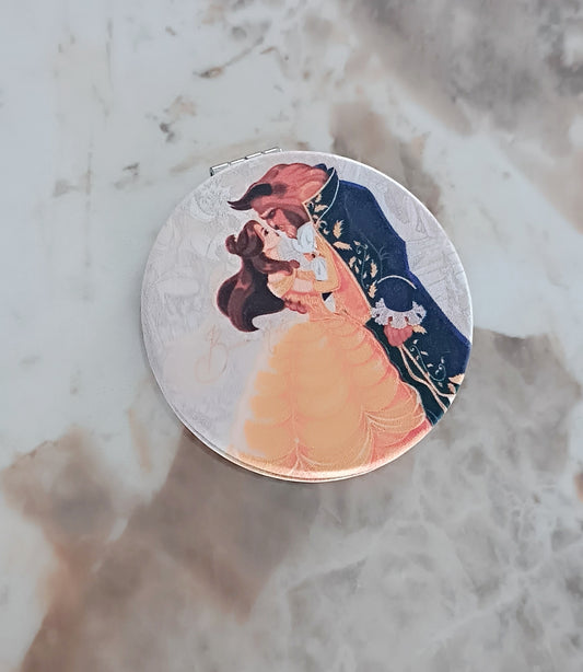 Miroir de poche La Belle et la Bête