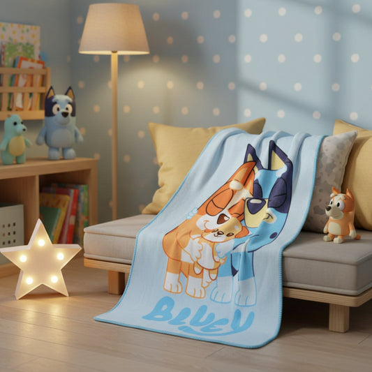 (Précommande) Couverture polaire Bluey 100x150cm
