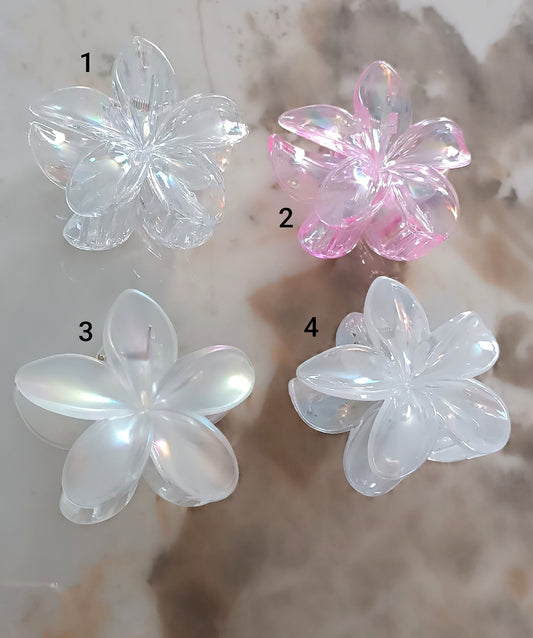 Pince à cheveux fleurie