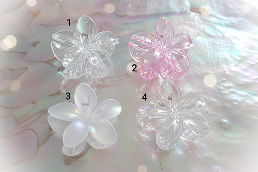 Pince à cheveux fleurie