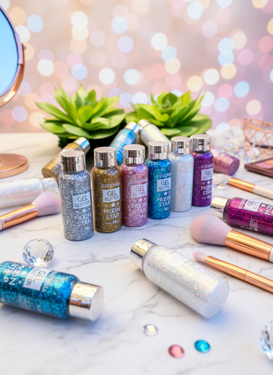 Glitter gel pour le visage et le corps