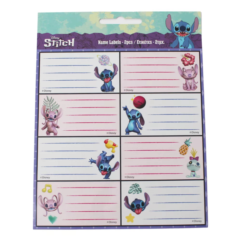 Lot 16 etiquettes pour cahier - Stitch