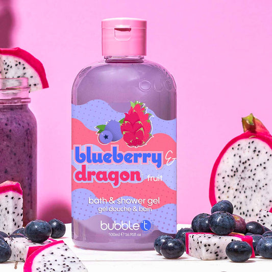 Nettoyant pour le corps smoothie aux bleuets et aux fruits du dragon (500 ml)