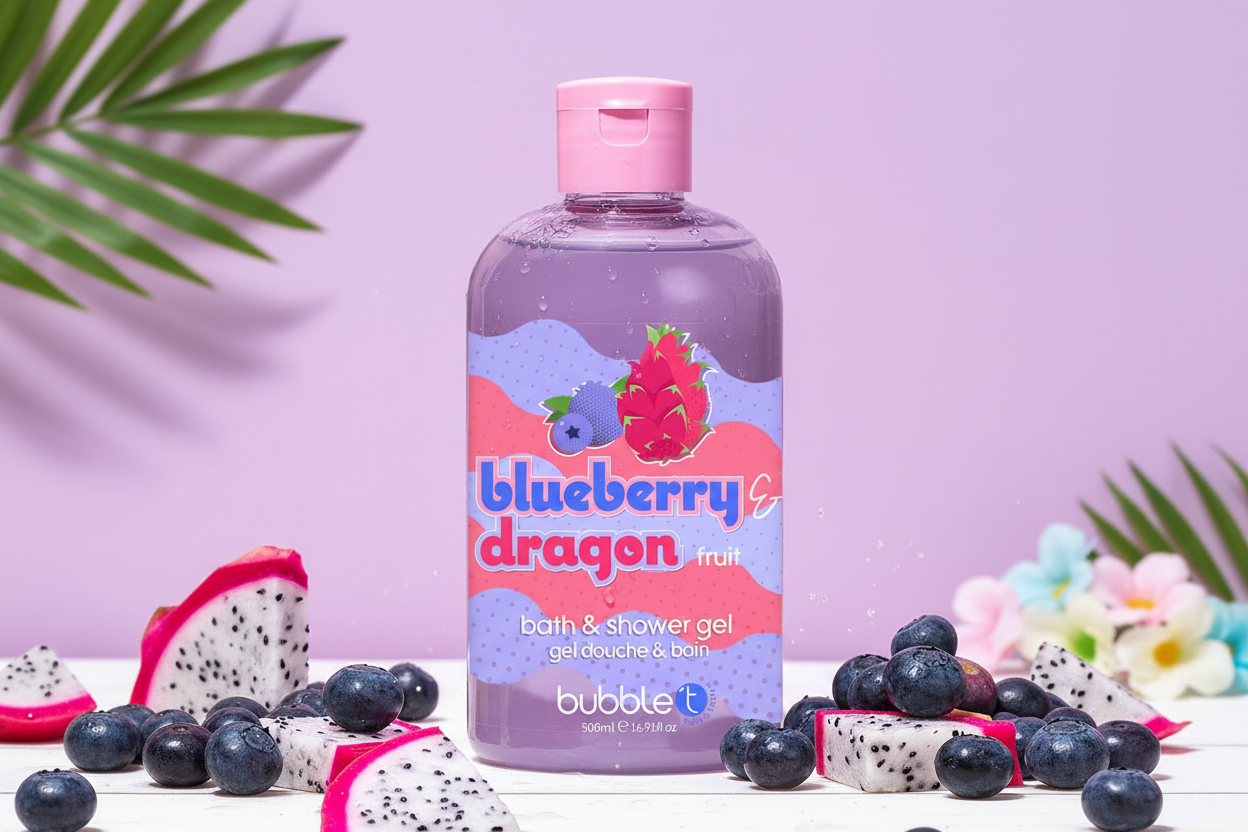 Gel douche - smoothie bleuets et fruits du dragon