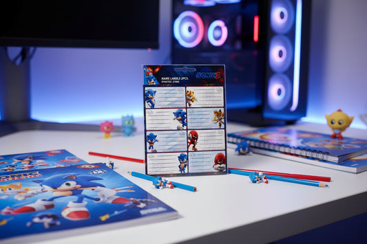 (Précommande) Lot de 16 étiquettes Sonic