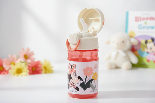 (Précommande) Bouteille en plastique Minnie avec crochet 350 ml