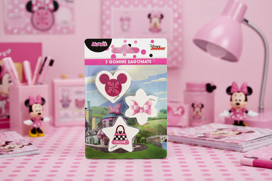 (Précommande) Ensemble de 3 gommes Minnie