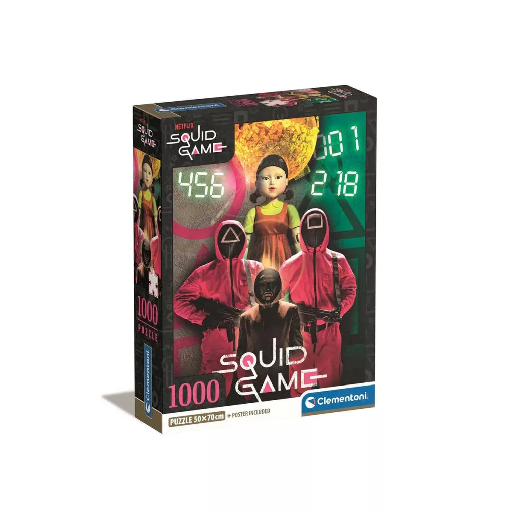 (Précommande) Puzzle Clementoni 1000 pièces + poster inclus Squid Game