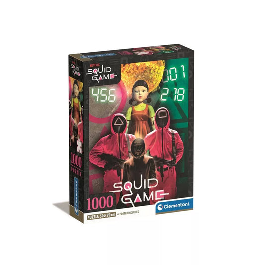 (Précommande) Puzzle Clementoni 1000 pièces + poster inclus Squid Game