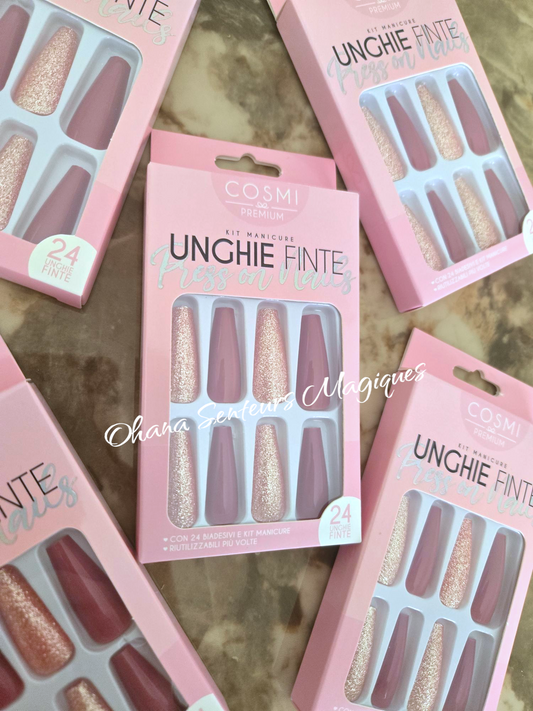 Kit faux ongles adhésifs premium