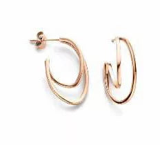 Boucles d'oreilles Victoria en or rose