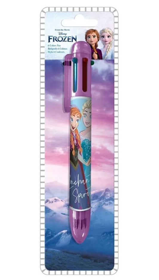 Stylo 6 couleurs - Reine des neiges